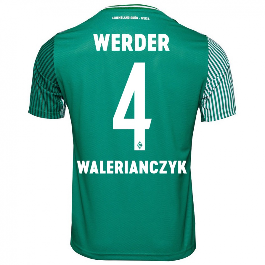 Hombre Camiseta Dennis Walerianczyk #4 Verde 1ª Equipación 2023/24 La Camisa México