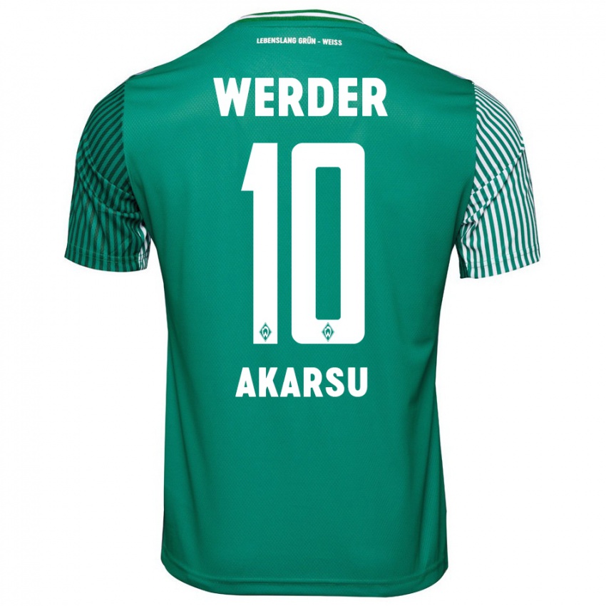 Hombre Camiseta Mikail Bura Akarsu #10 Verde 1ª Equipación 2023/24 La Camisa México