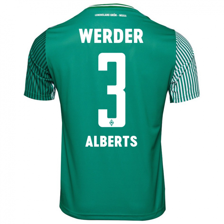 Hombre Camiseta Christopher Alberts #3 Verde 1ª Equipación 2023/24 La Camisa México