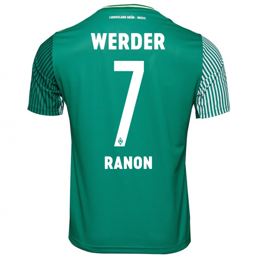 Hombre Camiseta Yuval Ranon #7 Verde 1ª Equipación 2023/24 La Camisa México