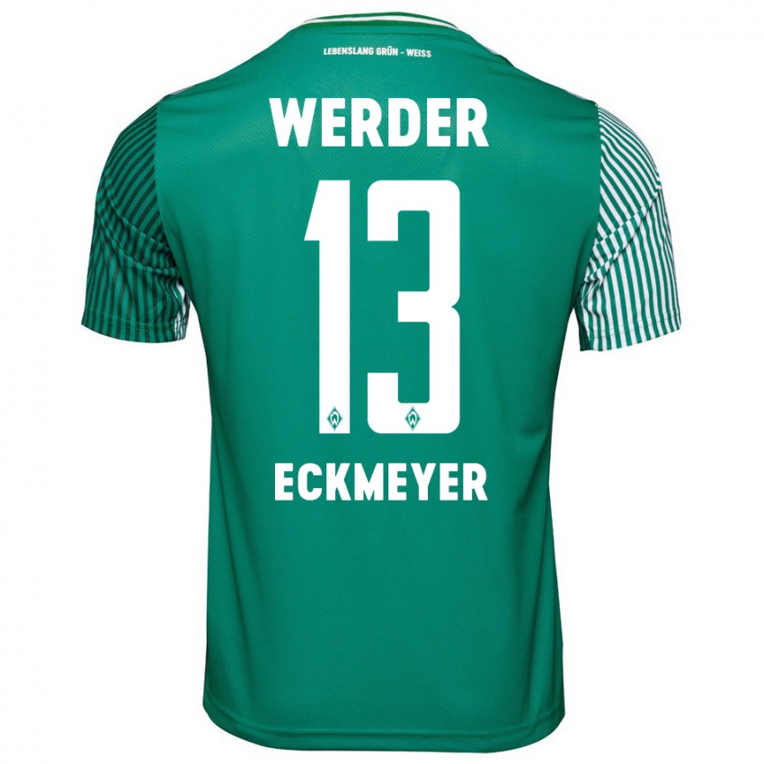 Hombre Camiseta Tjark Eckmeyer #13 Verde 1ª Equipación 2023/24 La Camisa México