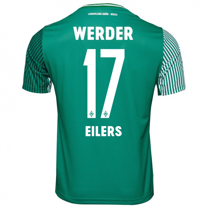 Hombre Camiseta Jonas Eilers #17 Verde 1ª Equipación 2023/24 La Camisa México