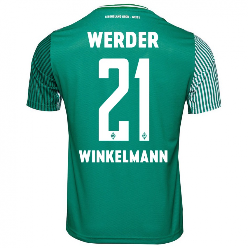 Hombre Camiseta Till Winkelmann #21 Verde 1ª Equipación 2023/24 La Camisa México