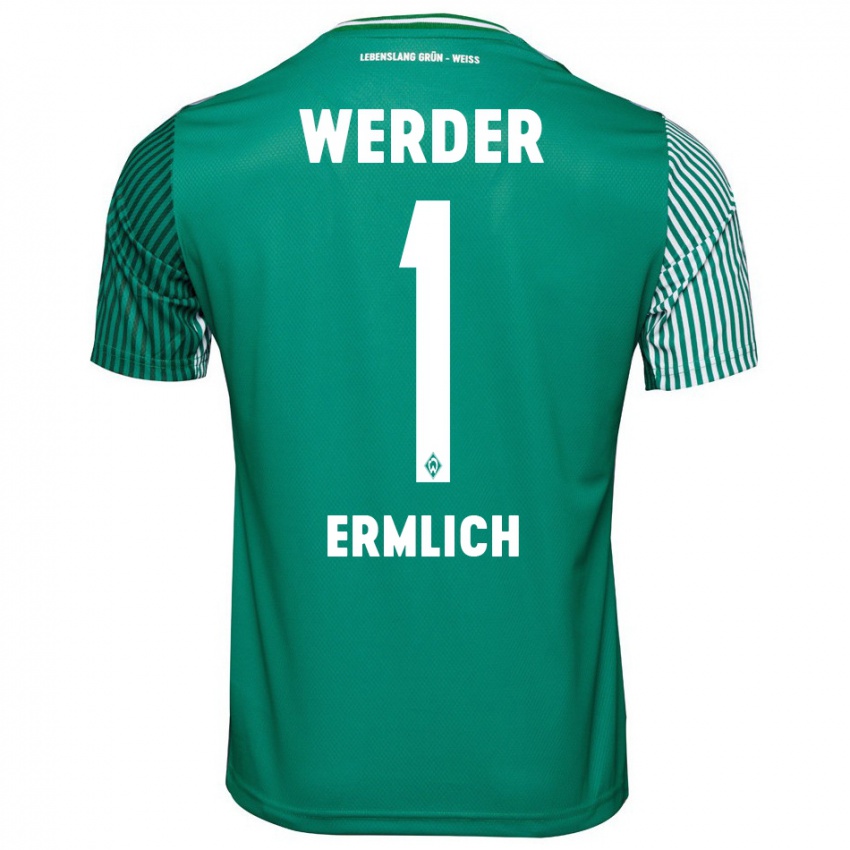 Hombre Camiseta Kjell Ermlich #1 Verde 1ª Equipación 2023/24 La Camisa México