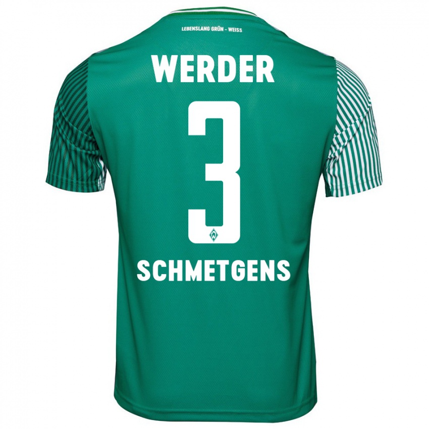 Hombre Camiseta Mick Schmetgens #3 Verde 1ª Equipación 2023/24 La Camisa México