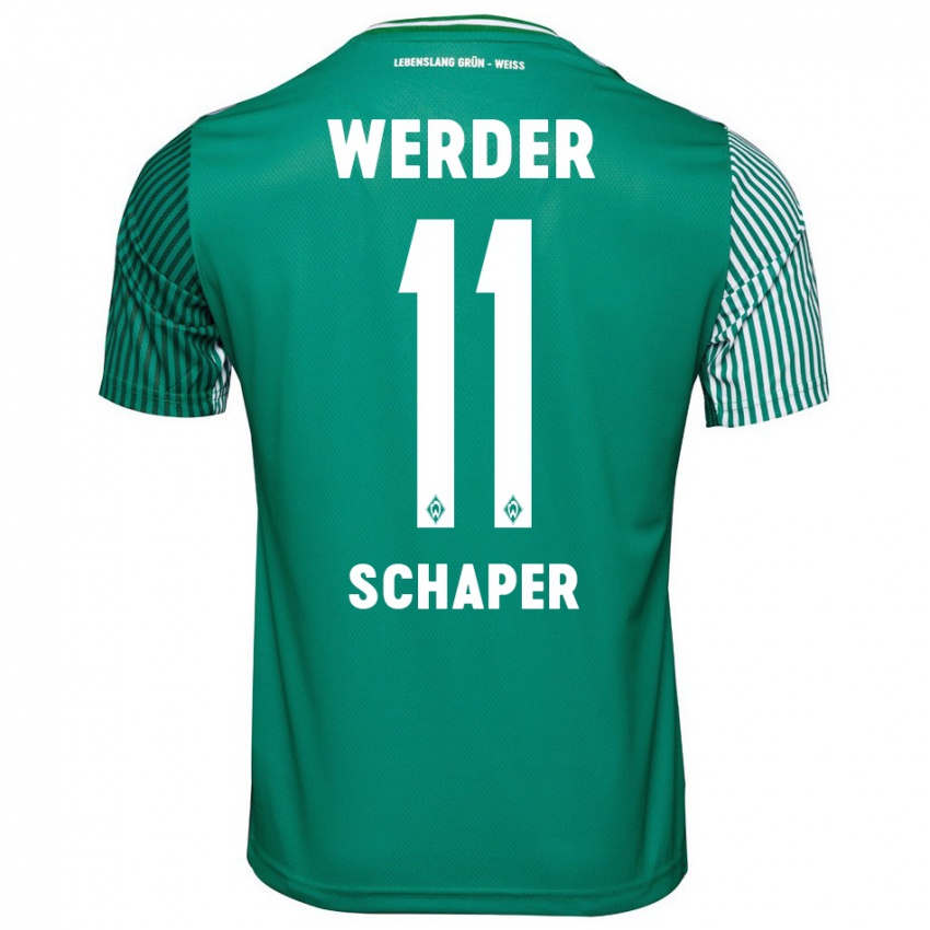 Hombre Camiseta Wilken Schaper #11 Verde 1ª Equipación 2023/24 La Camisa México