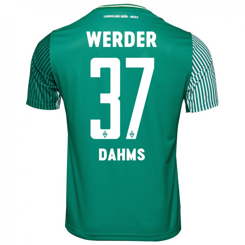 Hombre Camiseta Lena Dahms #37 Verde 1ª Equipación 2023/24 La Camisa México