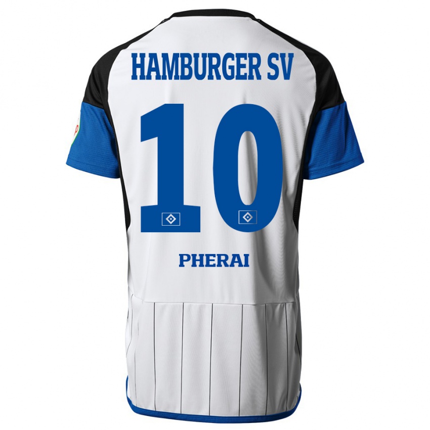Hombre Camiseta Immanuel Pherai #10 Blanco 1ª Equipación 2023/24 La Camisa México