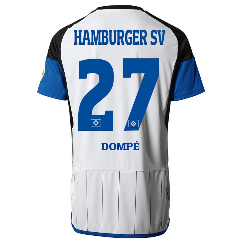 Hombre Camiseta Jean-Luc Dompé #27 Blanco 1ª Equipación 2023/24 La Camisa México