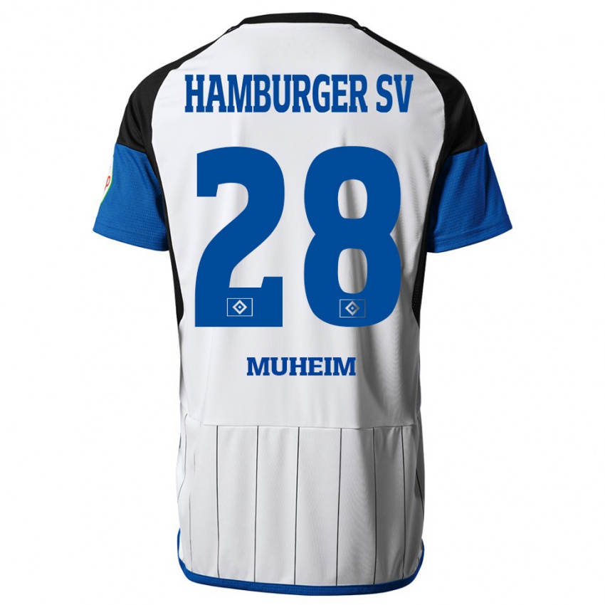 Hombre Camiseta Miro Muheim #28 Blanco 1ª Equipación 2023/24 La Camisa México