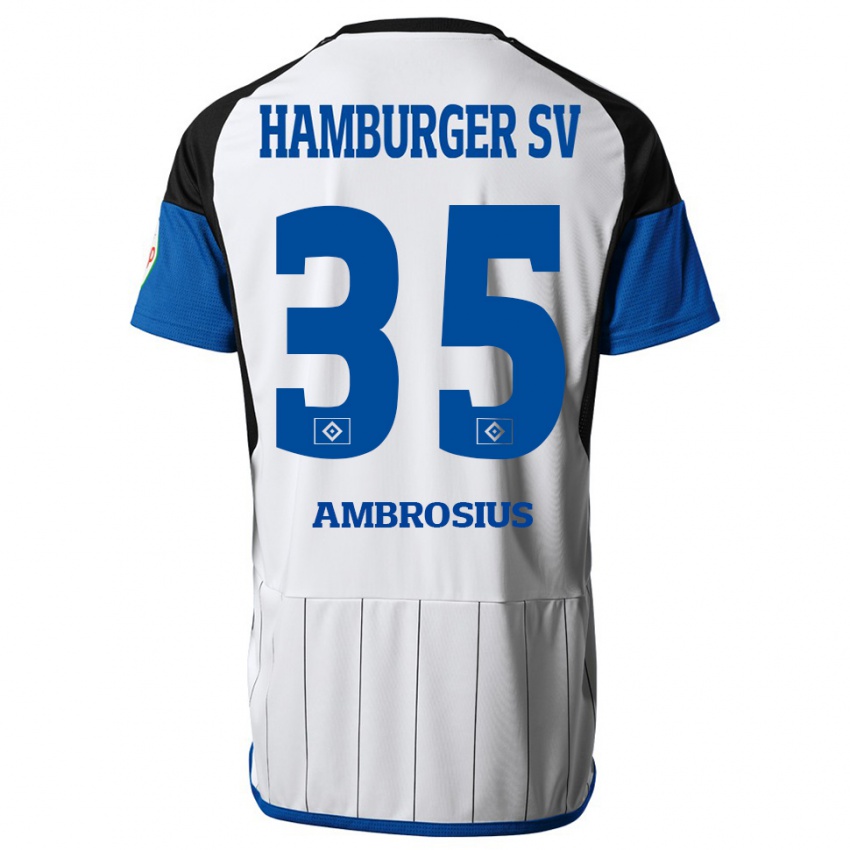 Hombre Camiseta Stephan Ambrosius #35 Blanco 1ª Equipación 2023/24 La Camisa México