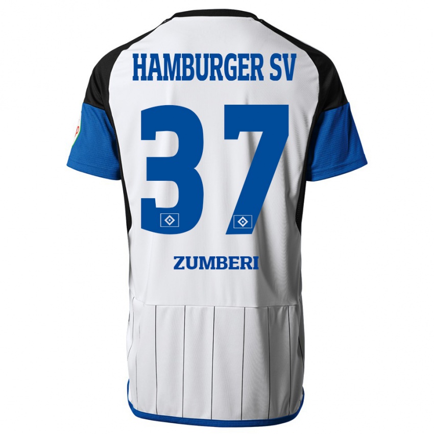 Hombre Camiseta Valon Zumberi #37 Blanco 1ª Equipación 2023/24 La Camisa México