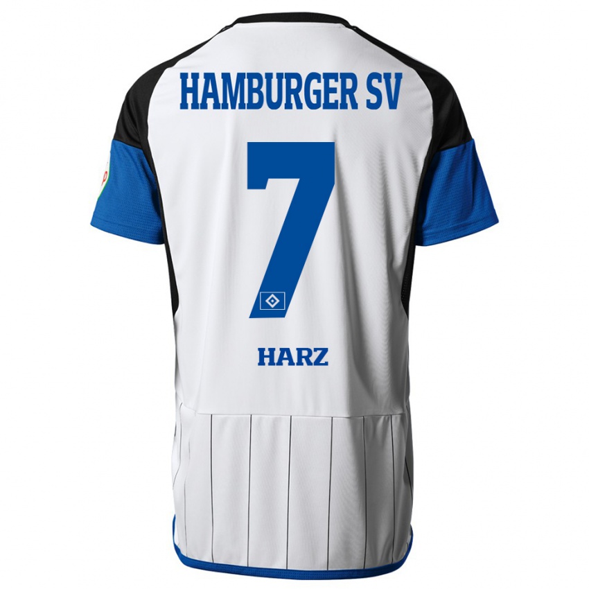 Hombre Camiseta Theo Harz #7 Blanco 1ª Equipación 2023/24 La Camisa México