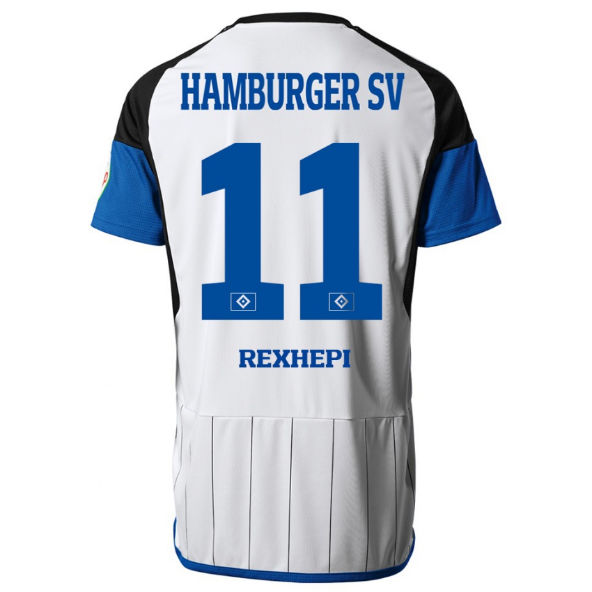 Hombre Camiseta Arlind Rexhepi #11 Blanco 1ª Equipación 2023/24 La Camisa México