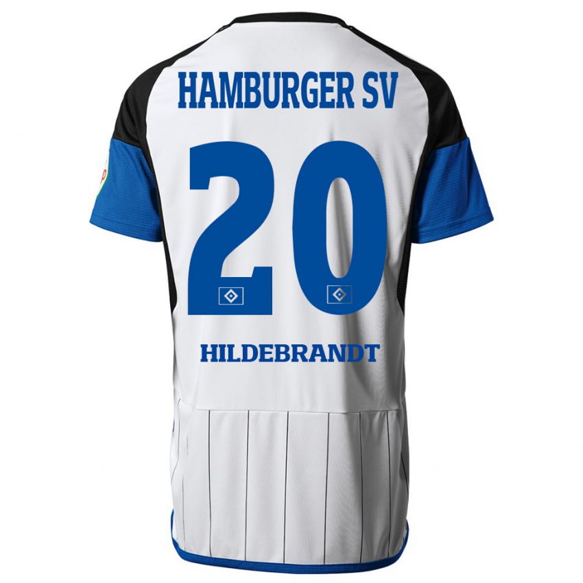 Hombre Camiseta Tjark Hildebrandt #20 Blanco 1ª Equipación 2023/24 La Camisa México