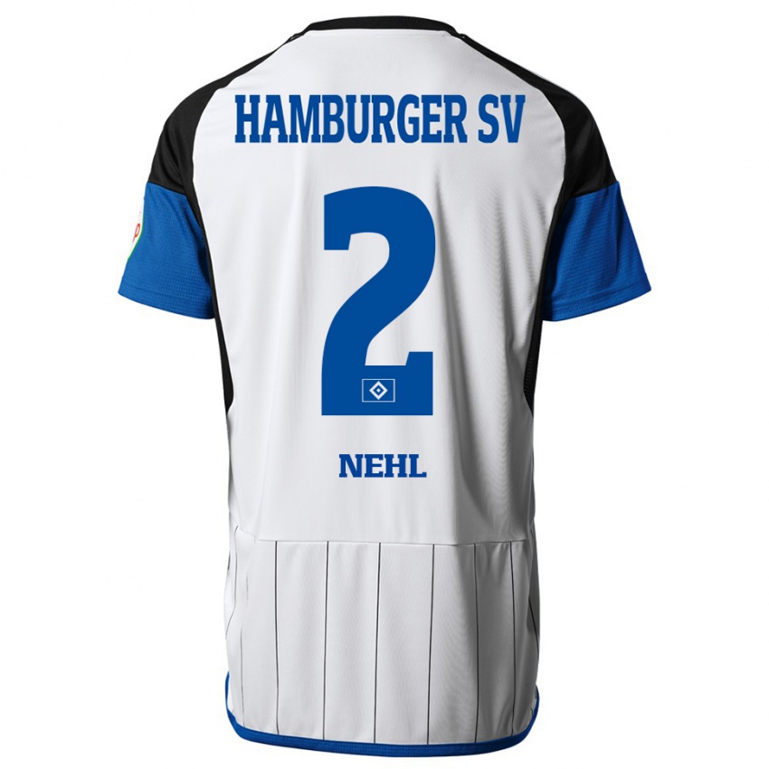 Hombre Camiseta Julius Nehl #2 Blanco 1ª Equipación 2023/24 La Camisa México