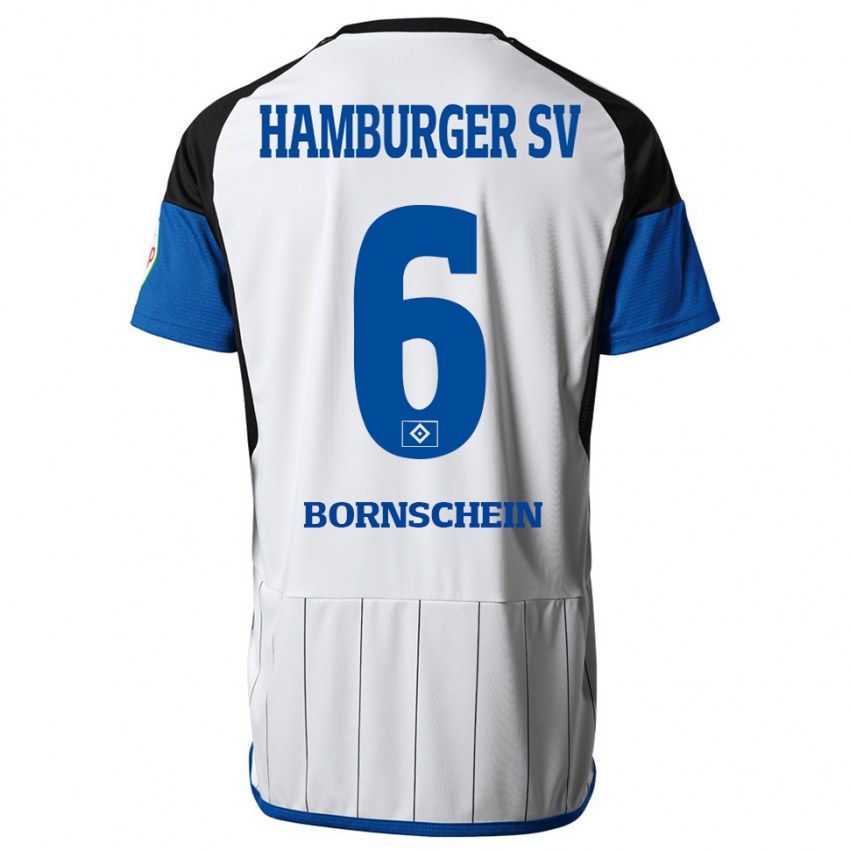 Hombre Camiseta Lukas Bornschein #6 Blanco 1ª Equipación 2023/24 La Camisa México