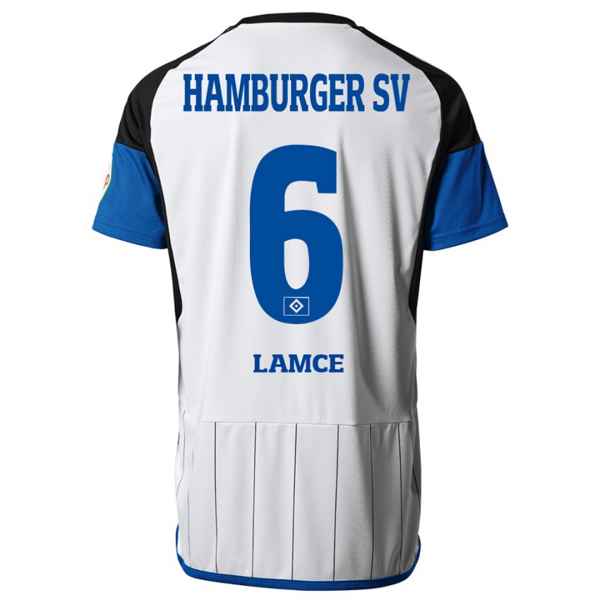 Hombre Camiseta Benjamin Lamce #6 Blanco 1ª Equipación 2023/24 La Camisa México