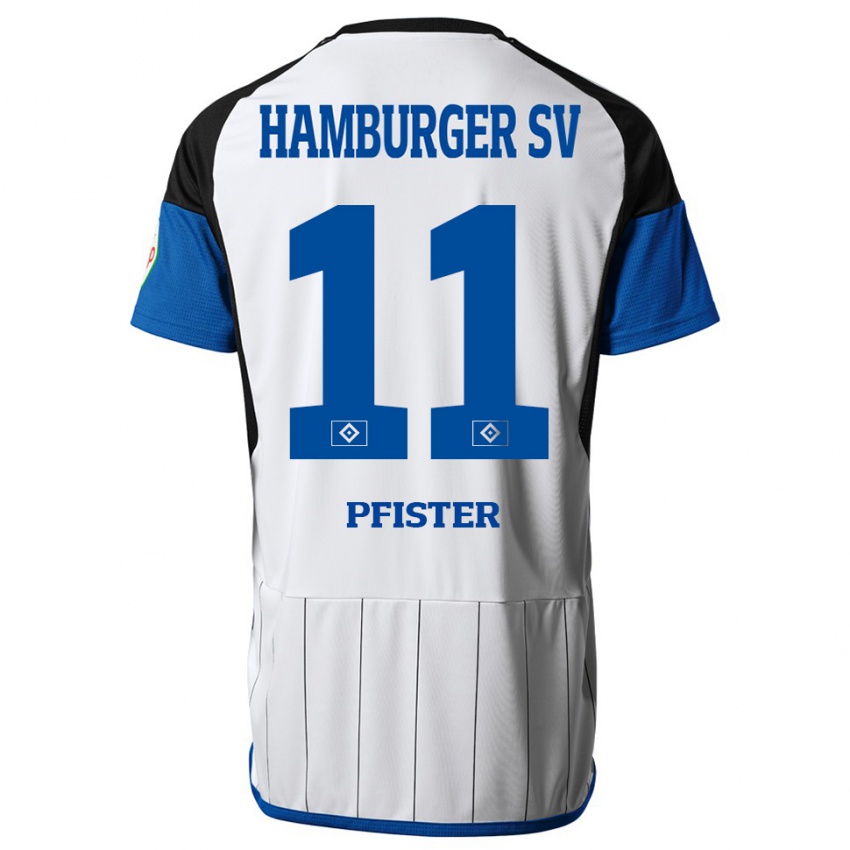 Hombre Camiseta Edward Pfister #11 Blanco 1ª Equipación 2023/24 La Camisa México