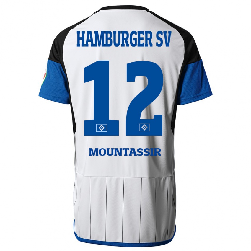 Hombre Camiseta Youssef Mountassir #12 Blanco 1ª Equipación 2023/24 La Camisa México