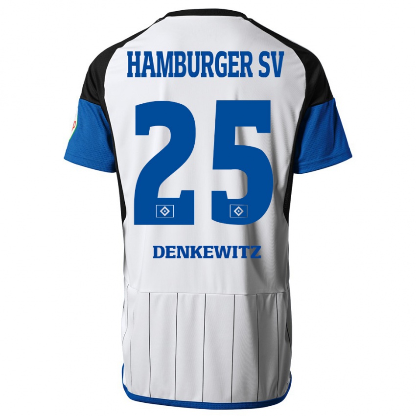 Hombre Camiseta Nick Denkewitz #25 Blanco 1ª Equipación 2023/24 La Camisa México