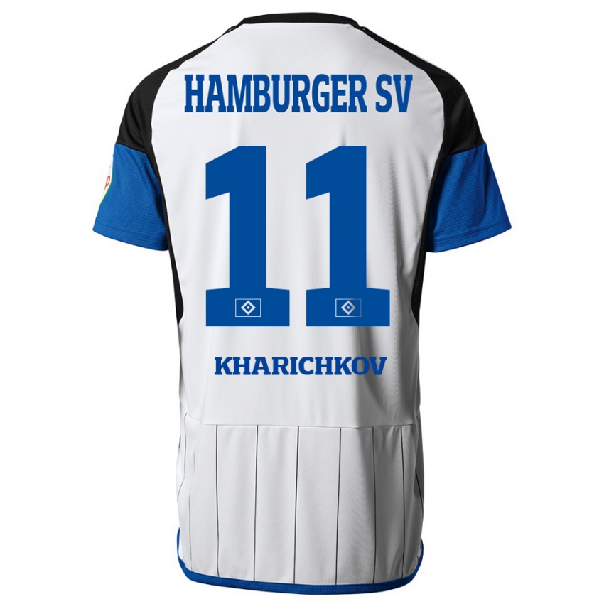 Hombre Camiseta Valentyn Kharichkov #11 Blanco 1ª Equipación 2023/24 La Camisa México