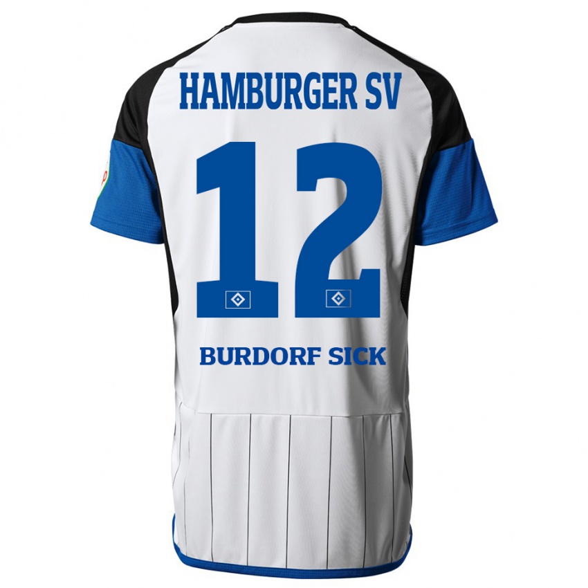 Hombre Camiseta Emma Burdorf-Sick #12 Blanco 1ª Equipación 2023/24 La Camisa México