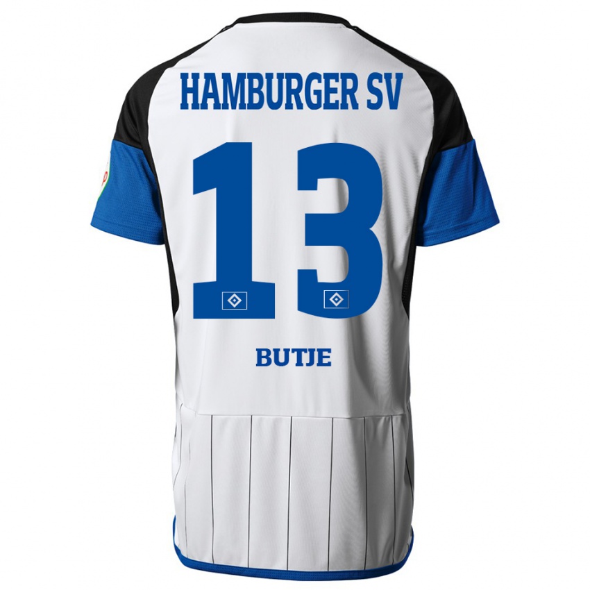 Hombre Camiseta Sophie Bütje #13 Blanco 1ª Equipación 2023/24 La Camisa México