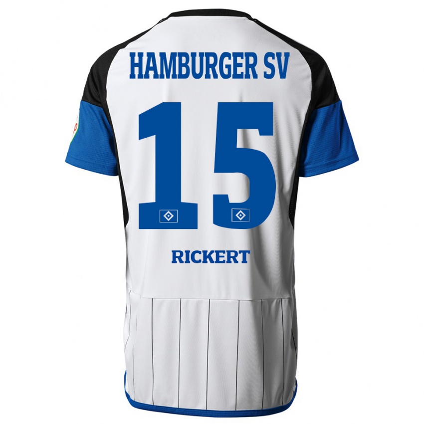 Hombre Camiseta Manja Rickert #15 Blanco 1ª Equipación 2023/24 La Camisa México