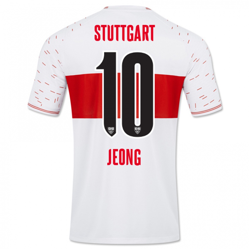 Hombre Camiseta Woo-Yeong Jeong #10 Blanco 1ª Equipación 2023/24 La Camisa México