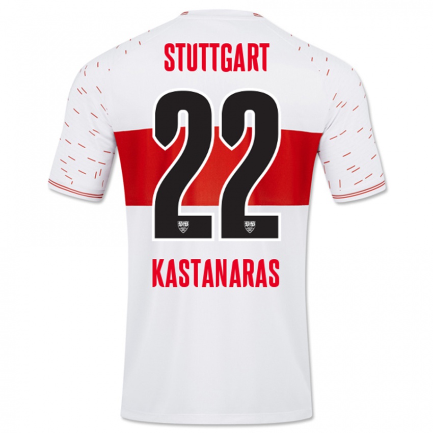 Hombre Camiseta Thomas Kastanaras #22 Blanco 1ª Equipación 2023/24 La Camisa México