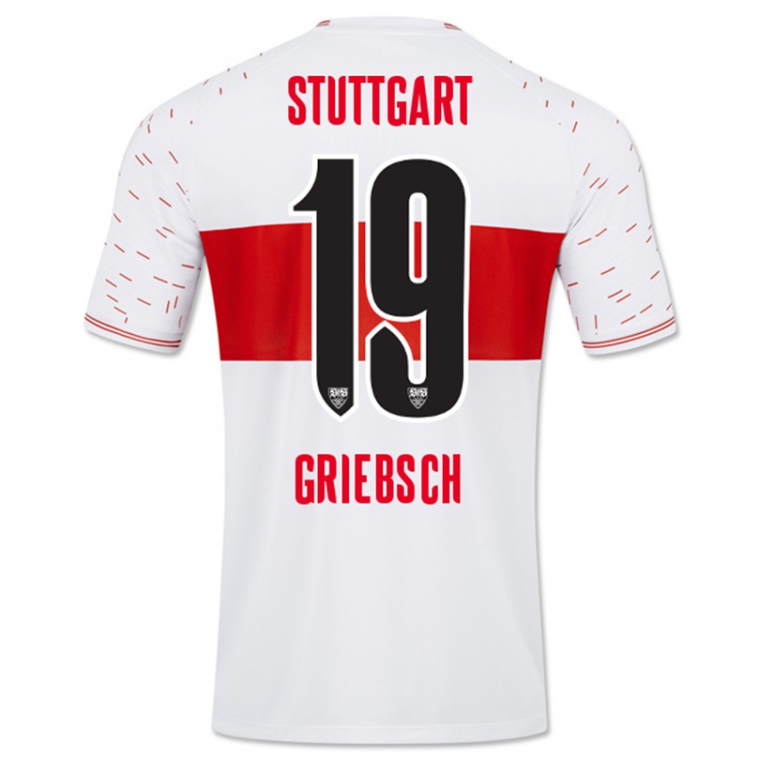 Hombre Camiseta Lukas Griebsch #19 Blanco 1ª Equipación 2023/24 La Camisa México