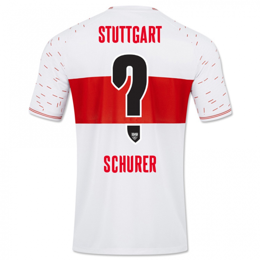 Hombre Camiseta Leon Schürer #0 Blanco 1ª Equipación 2023/24 La Camisa México