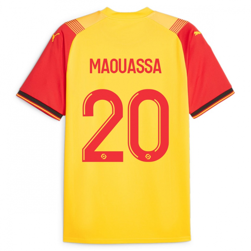 Hombre Camiseta Faitout Maouassa #20 Amarillo 1ª Equipación 2023/24 La Camisa México