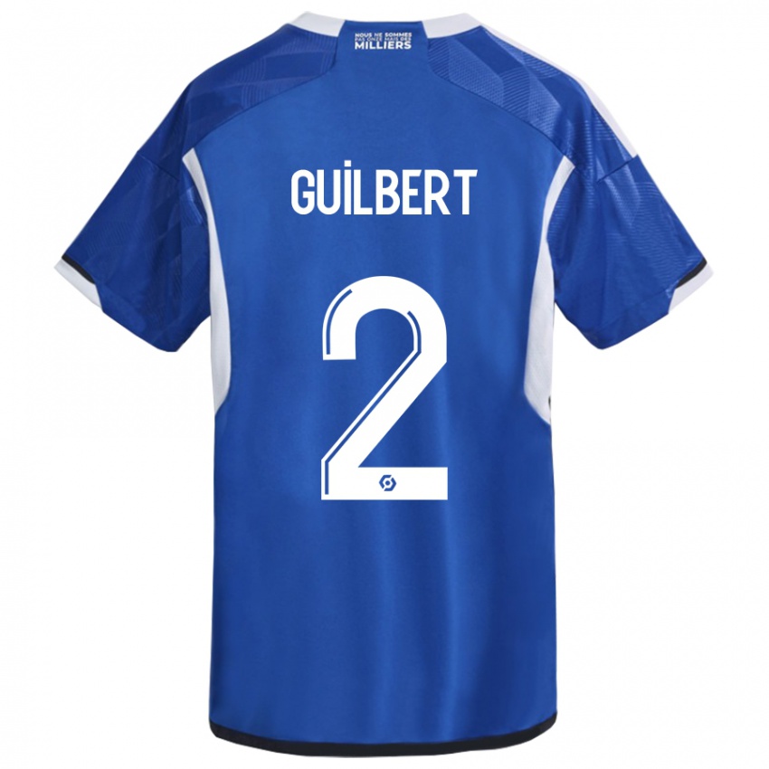 Hombre Camiseta Frederic Guilbert #2 Azul 1ª Equipación 2023/24 La Camisa México