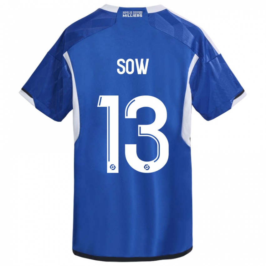 Hombre Camiseta Saïdou Sow #13 Azul 1ª Equipación 2023/24 La Camisa México