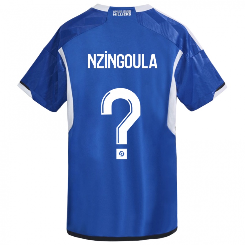 Hombre Camiseta Rabby Nzingoula #0 Azul 1ª Equipación 2023/24 La Camisa México