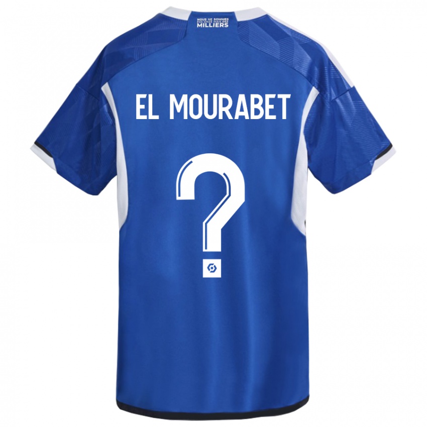 Hombre Camiseta Samir El Mourabet #0 Azul 1ª Equipación 2023/24 La Camisa México