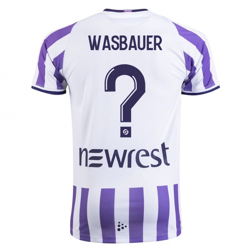 Hombre Camiseta Nicolas Wasbauer #0 Blanco 1ª Equipación 2023/24 La Camisa México