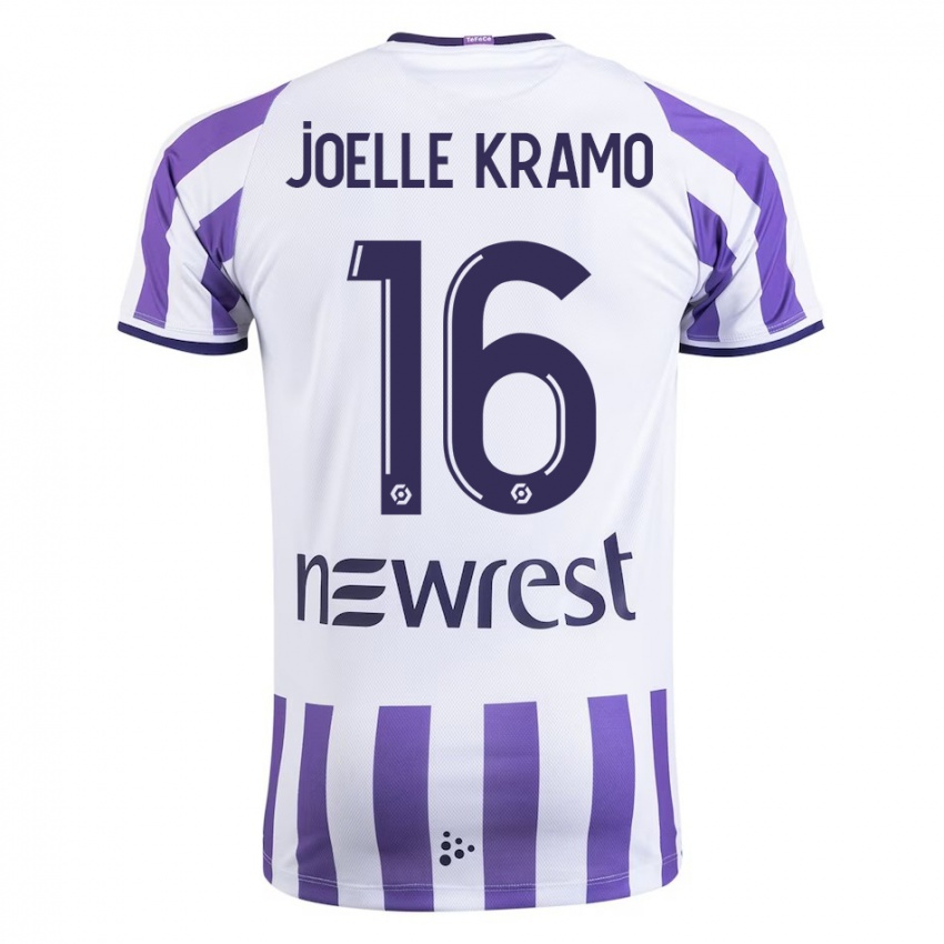 Hombre Camiseta Marie Joelle Kramo #16 Blanco 1ª Equipación 2023/24 La Camisa México