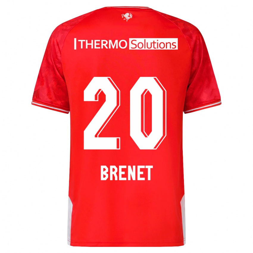 Hombre Camiseta Joshua Brenet #20 Rojo 1ª Equipación 2023/24 La Camisa México