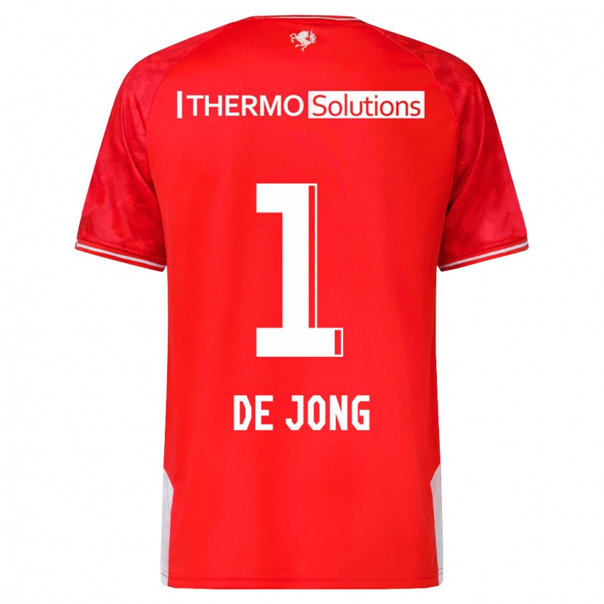 Hombre Camiseta Danielle De Jong #1 Rojo 1ª Equipación 2023/24 La Camisa México