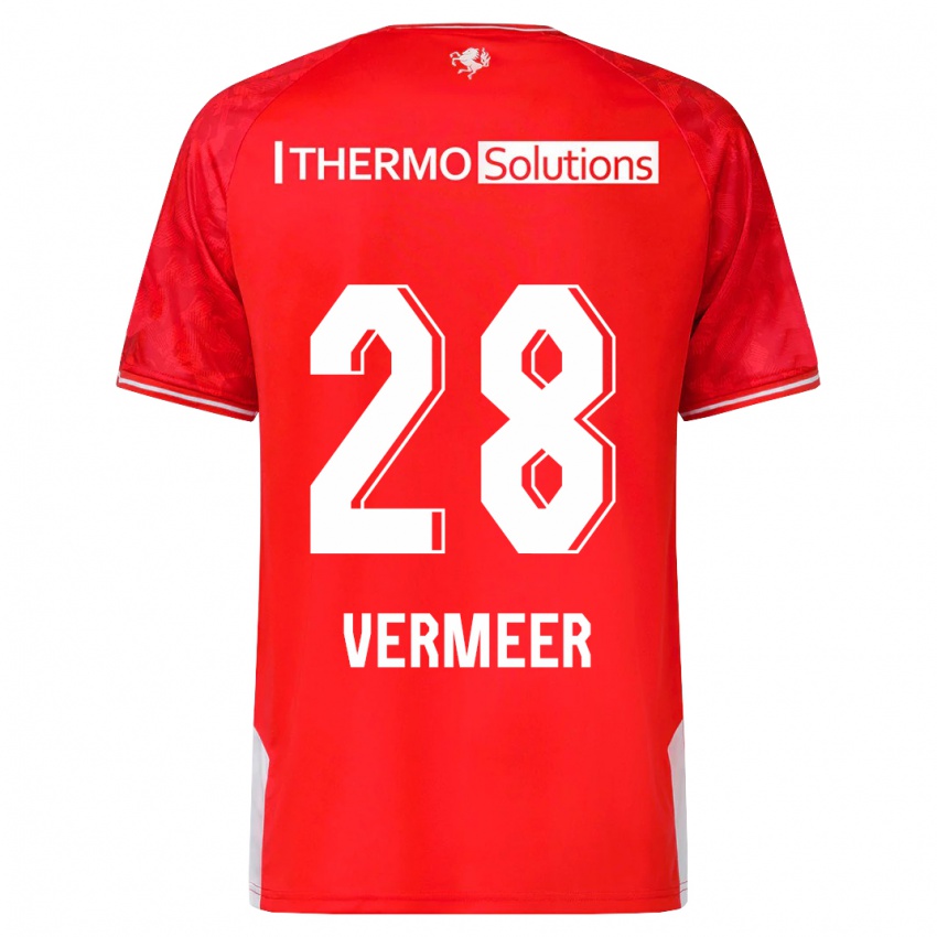 Hombre Camiseta Sofie Rianne Vermeer #28 Rojo 1ª Equipación 2023/24 La Camisa México