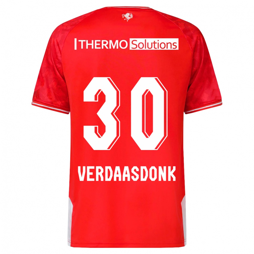 Hombre Camiseta Suus Verdaasdonk #30 Rojo 1ª Equipación 2023/24 La Camisa México