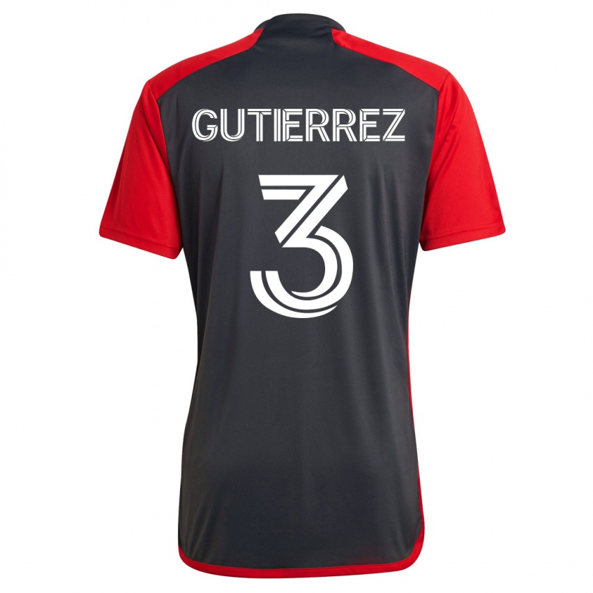 Hombre Camiseta Cristián Gutiérrez #3 Gris 1ª Equipación 2023/24 La Camisa México