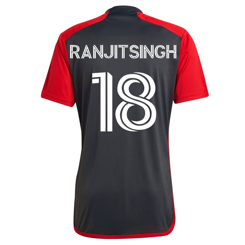 Hombre Camiseta Greg Ranjitsingh #18 Gris 1ª Equipación 2023/24 La Camisa México