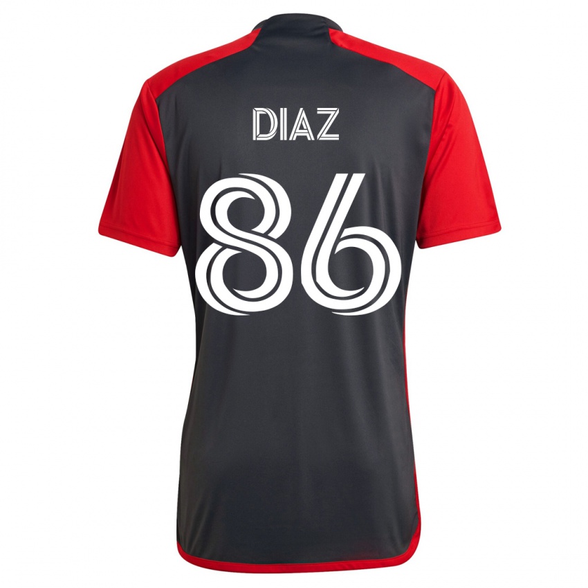 Hombre Camiseta Alec Díaz #86 Gris 1ª Equipación 2023/24 La Camisa México