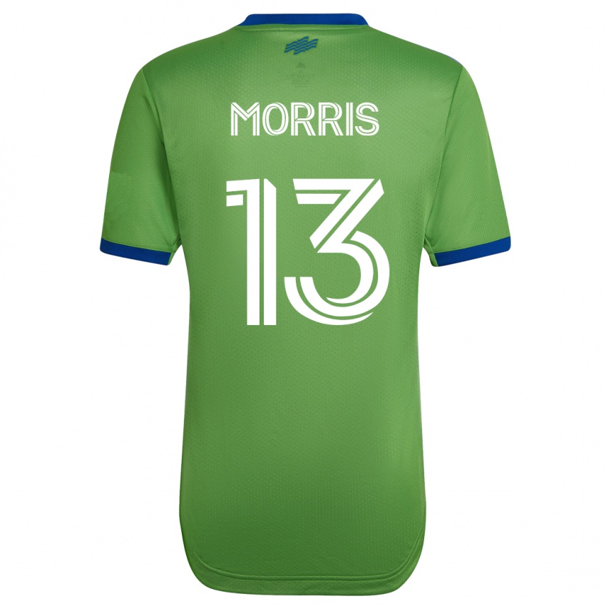 Hombre Camiseta Jordan Morris #13 Verde 1ª Equipación 2023/24 La Camisa México