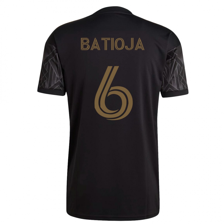 Hombre Camiseta Jeremy Batioja #6 Negro 1ª Equipación 2023/24 La Camisa México