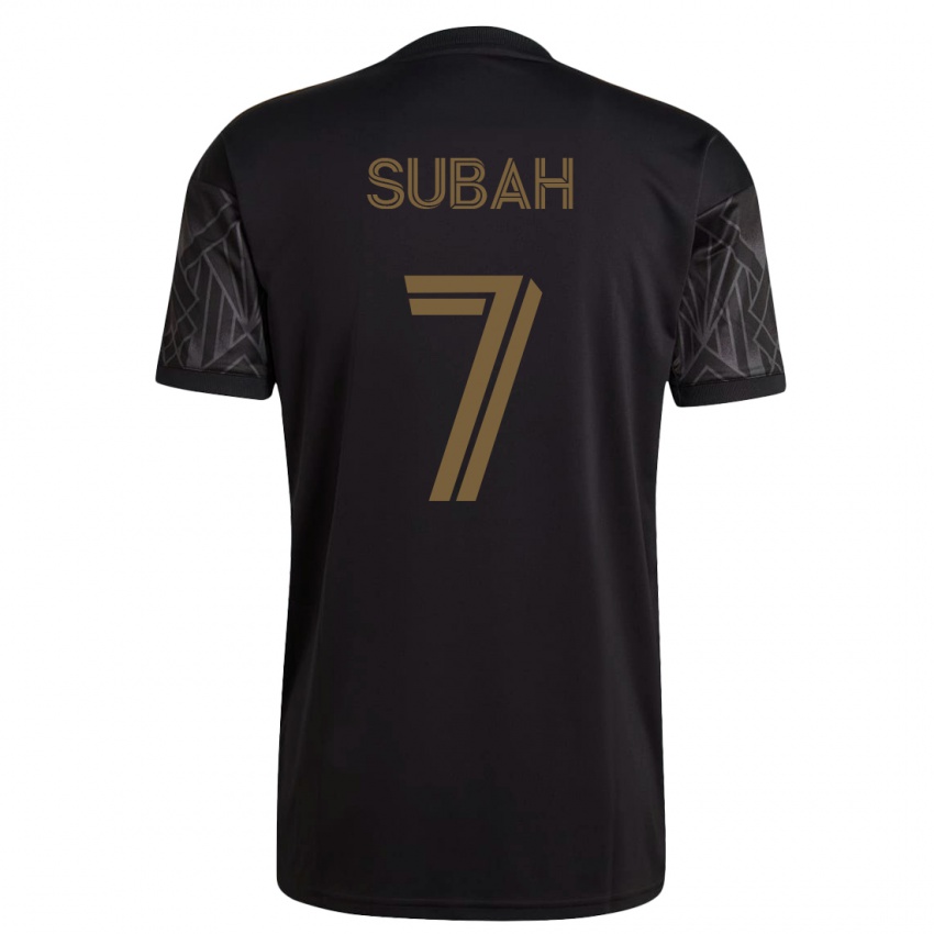 Hombre Camiseta Yekeson Subah #7 Negro 1ª Equipación 2023/24 La Camisa México